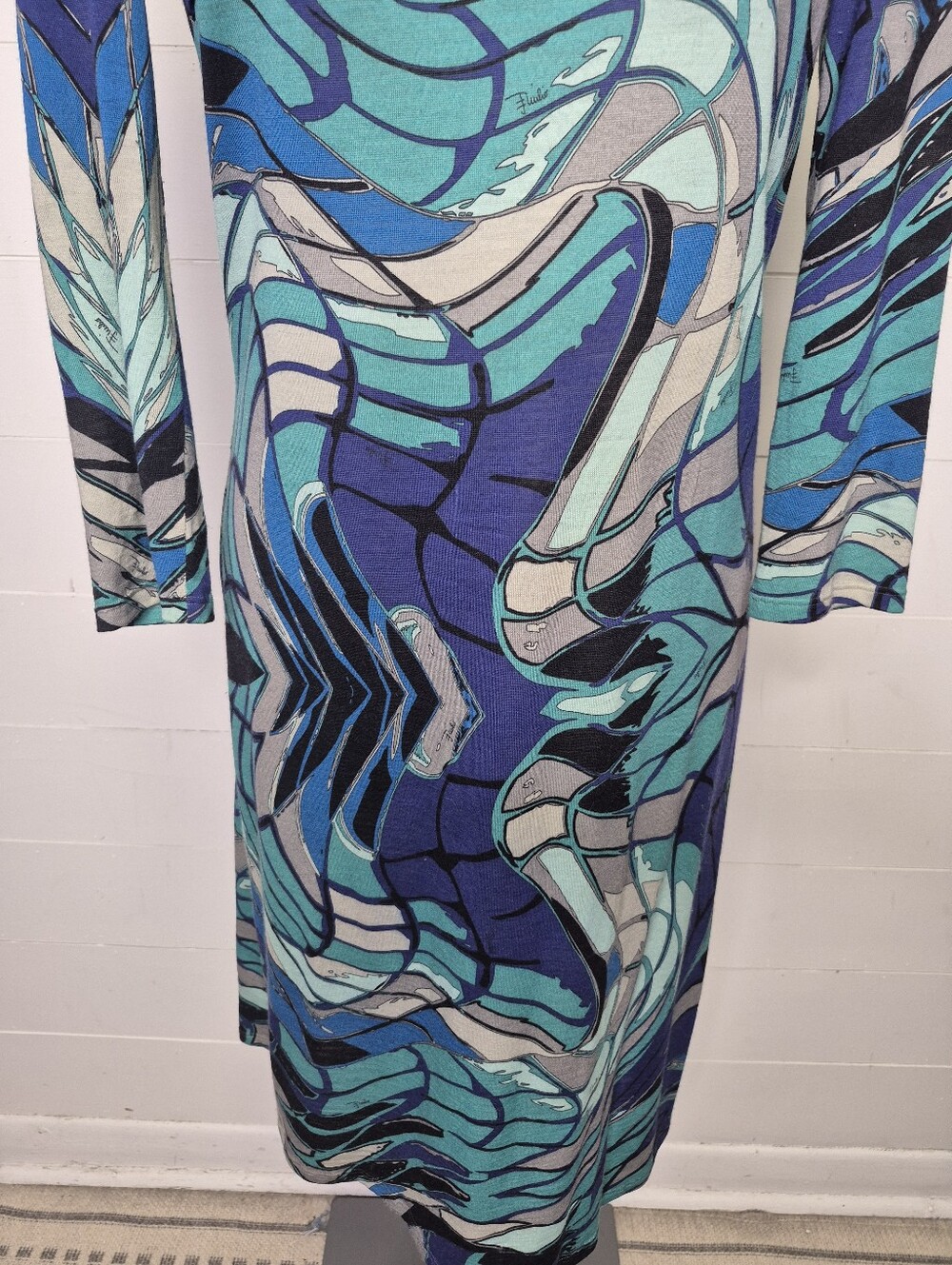Emilio Pucci Wool Blend Dress Size 12 (42) - Picture 4 of 13